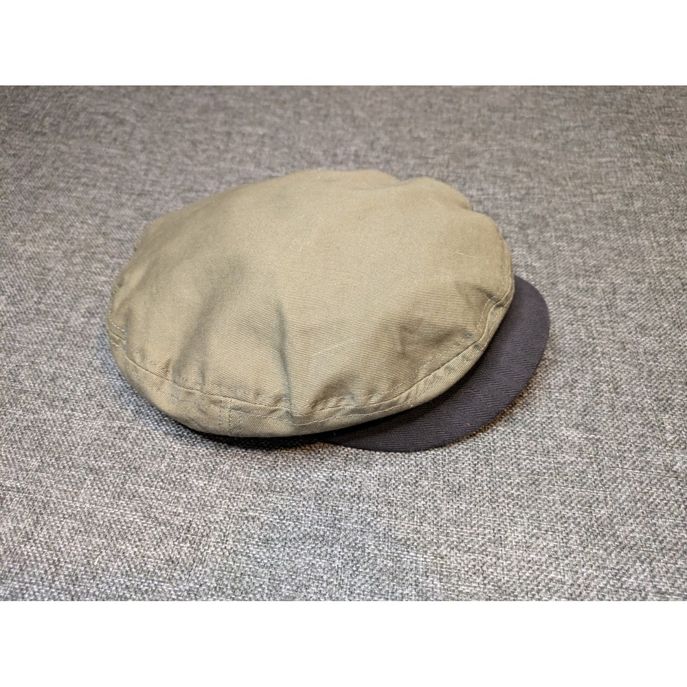 Brixton Fiddler Newsboy Cap Green / Brown band Wide Brim Size Small / 7 Hat